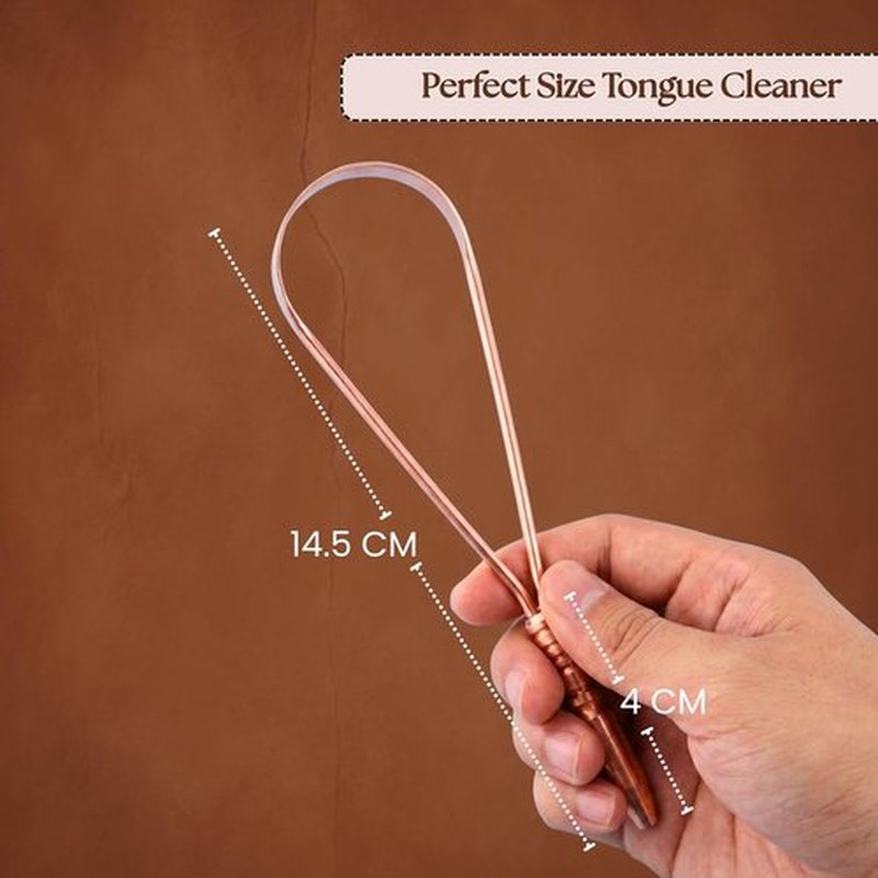 **Skiennix Tongue Scraper - 100% Copper for Bad Breath Relief | Multicolor Travel Cases Included**