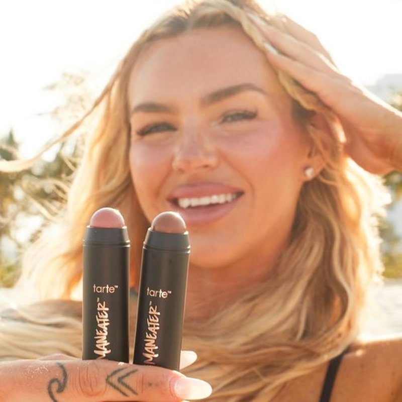 Tarte Maneater Silk Stick Bronzer - Smooth, Blendable Formula for a Natural Glow | Travel-Friendly Size