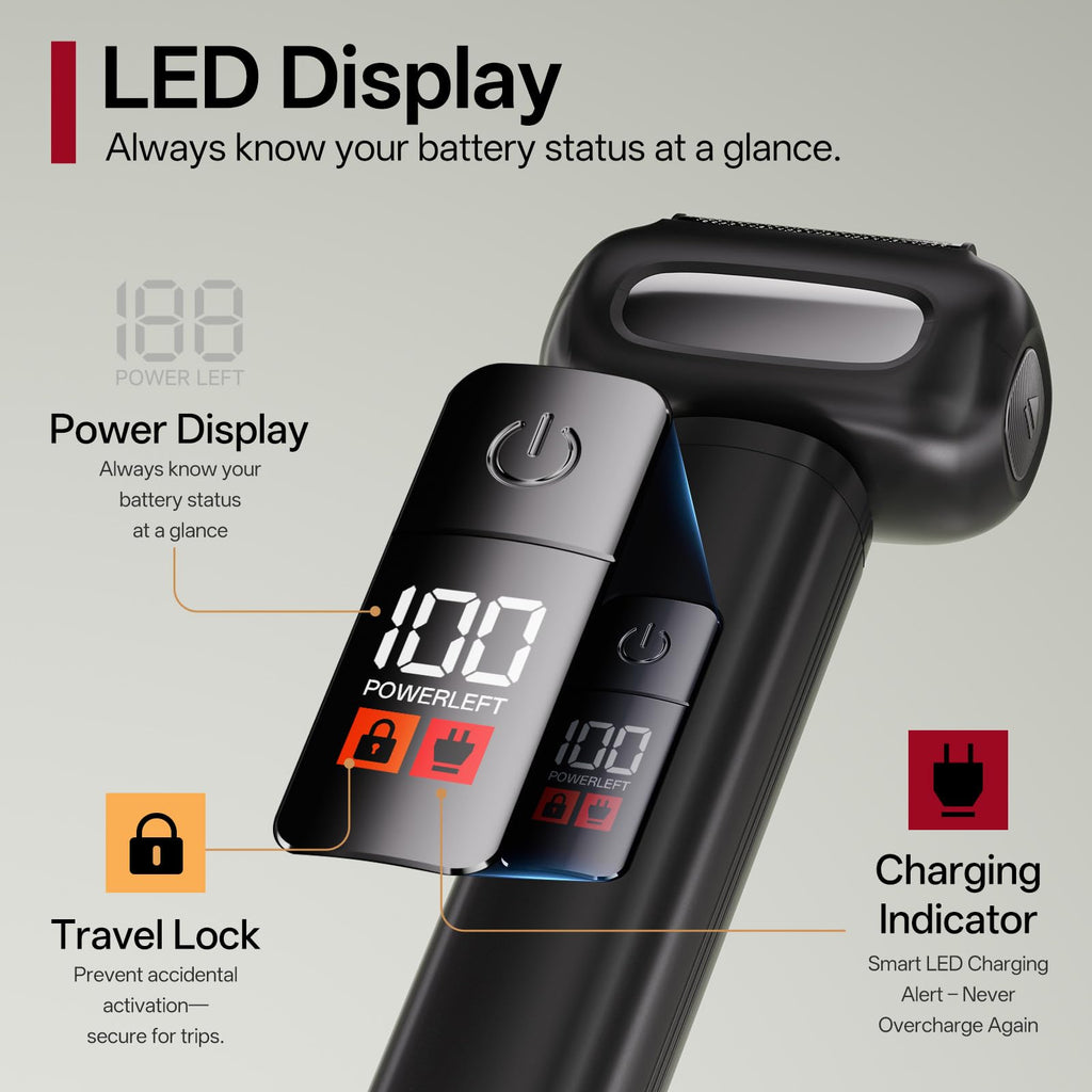 PRITECH Electric Foil Shaver for Men, Electric Razor for Men Face