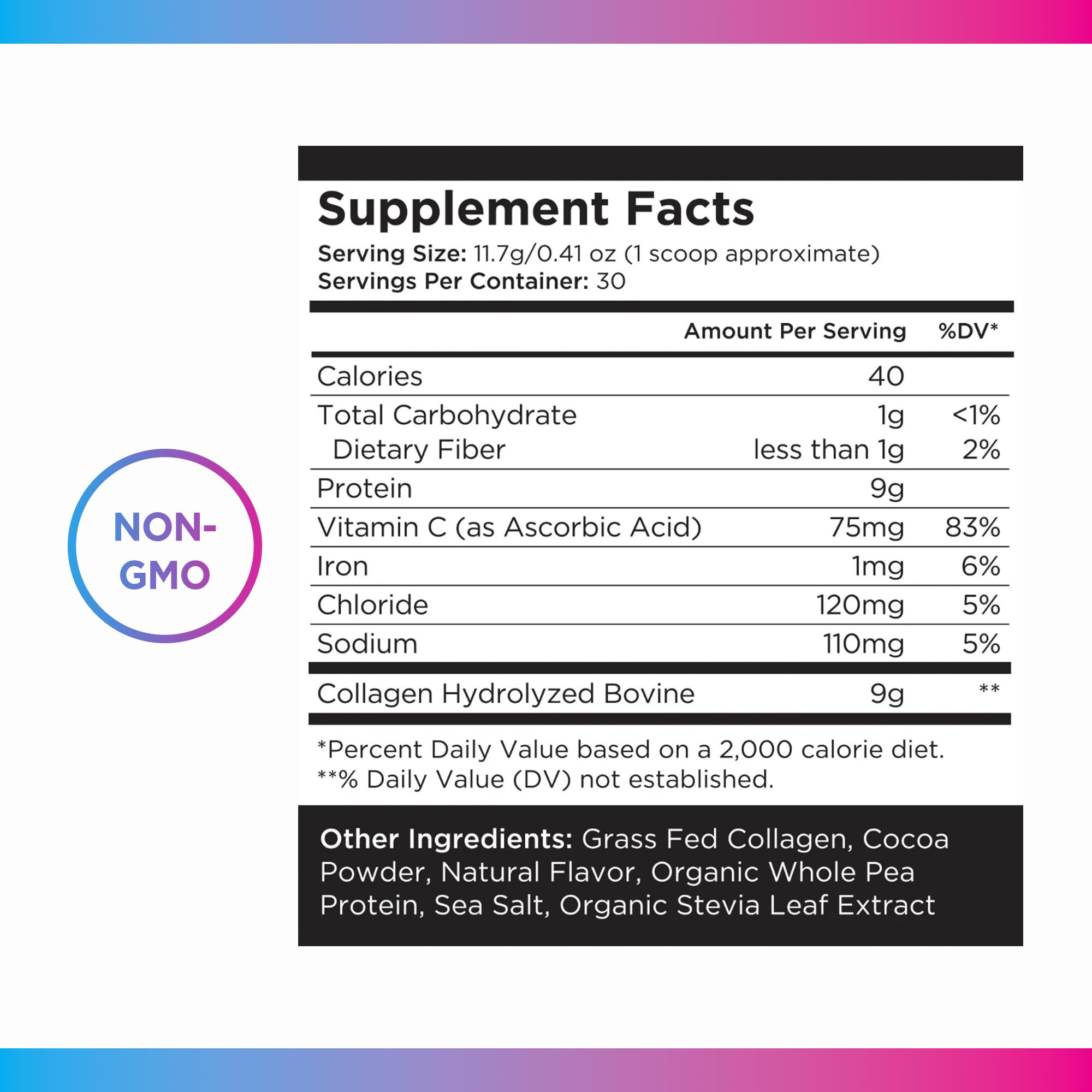 Livingood Daily Chocolate Collagen Powder for Women & Men, Hydrolyzed Collagen Peptides Powder with Vitamin C, Protein with 20 Amino Acids, Type I & III, Grass Fed, Keto, Paleo, Gluten Free, 30 Srvgs