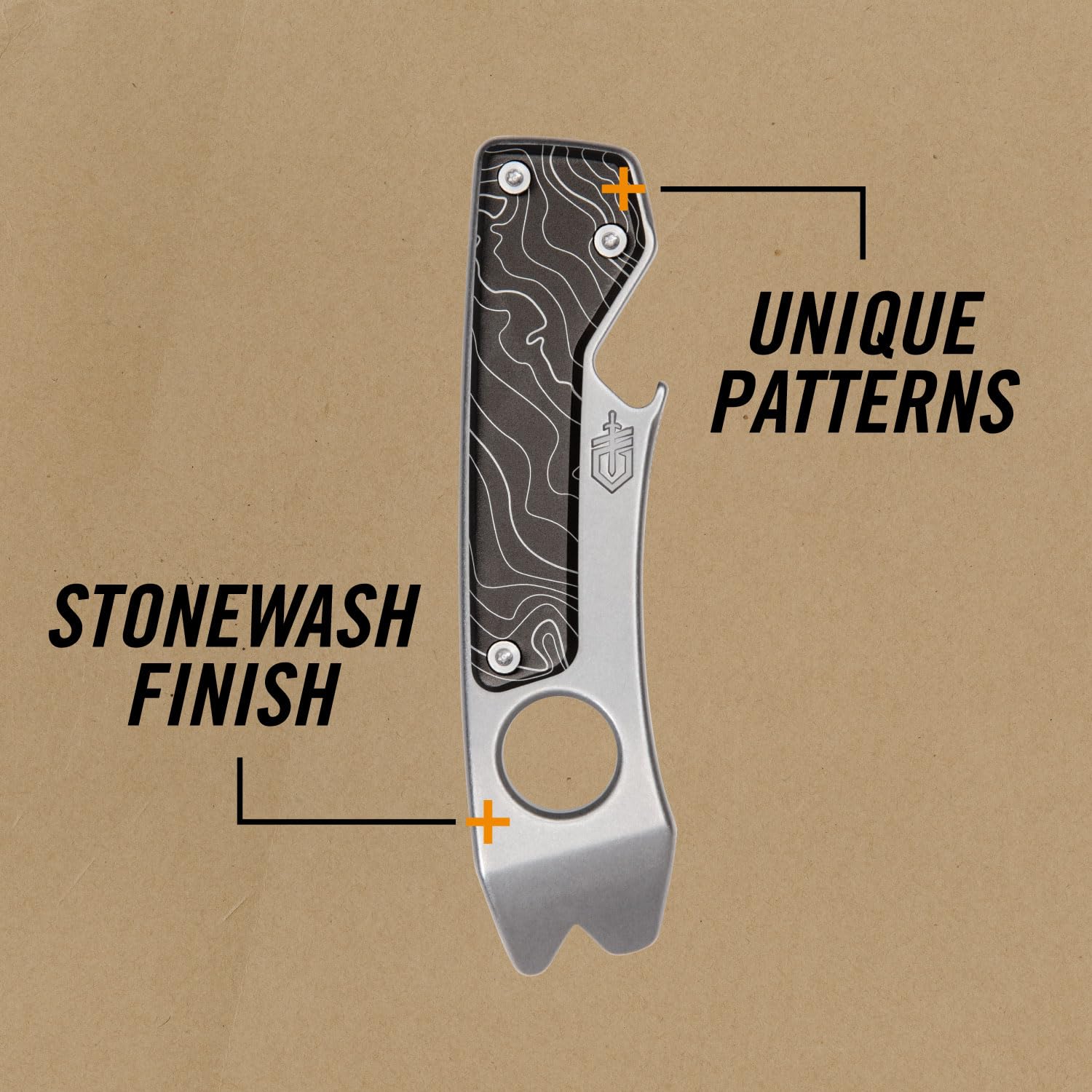 Gerber Gear Shard XL EDC Multi-tool 6-in-1 Keychain Multitool with Pry Bar, Wire Stripper and Bottle Opener, Stainless Steel