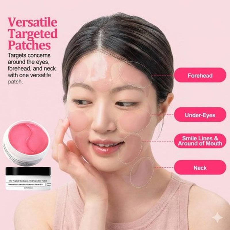 Fidiiog Collagen Collagen Hydrogel Eye Masks for Puffy Eyes and Dark Circles, 60 Piece Set Skin Care Eye Patch (1PCS)