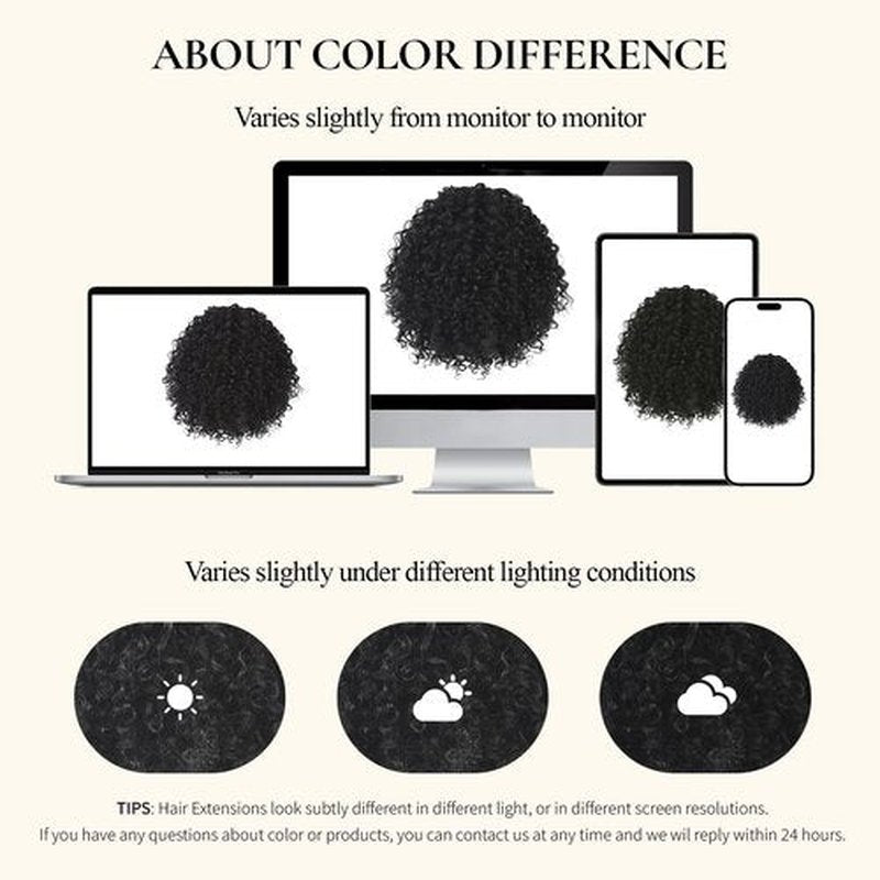 LEEONS Drawstring Ponytail for Black Women, 10 Inch Afro Kinky Curly Updo Hair Piece with 4 Secure Clips, Soft Texture for Daily & Party Wear (1B Natural Black)