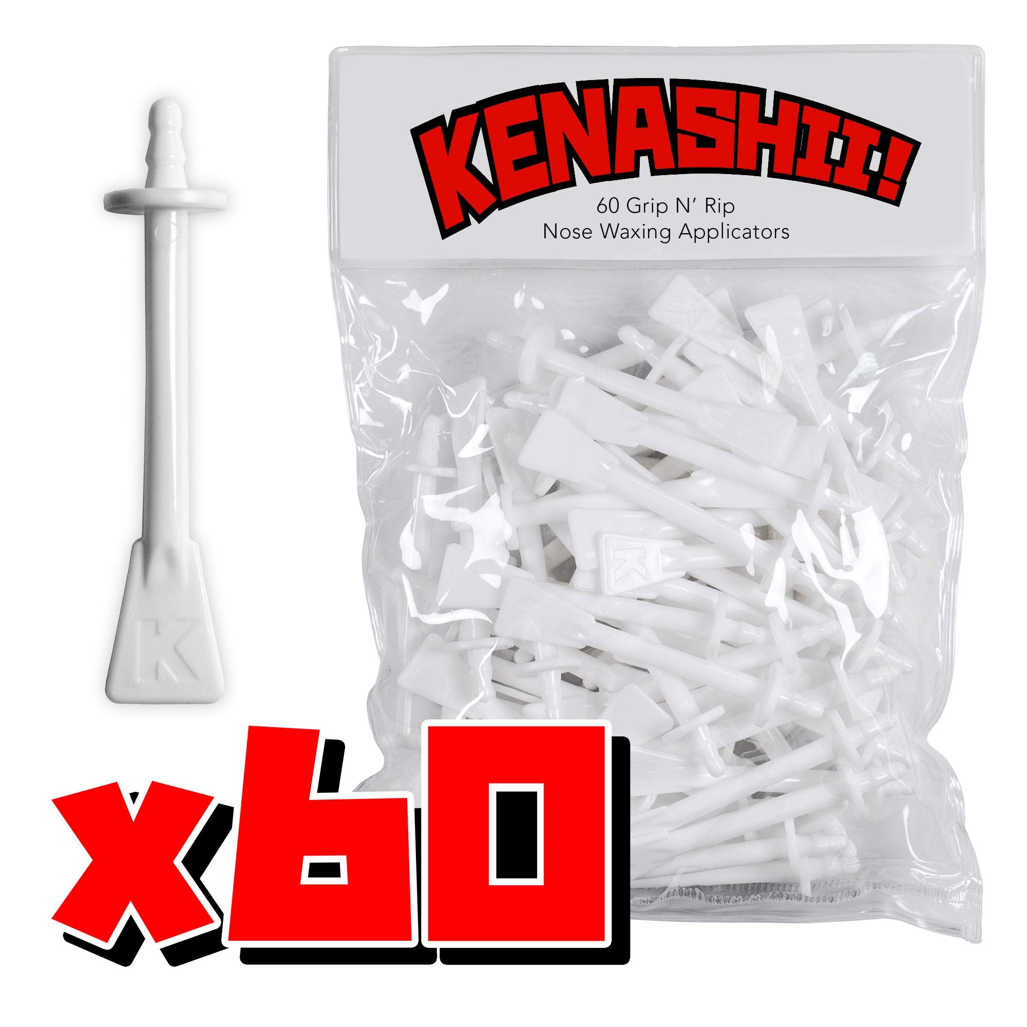 Kenashii Super BUNDLE Nose & Ear Hair Removal Kit | 100 g Wax, 84 Applicators | No Microwave Needed | Nasal Waxing For Men and Women | 12 Balm Wipes, Mustache Guards, Storage Bag