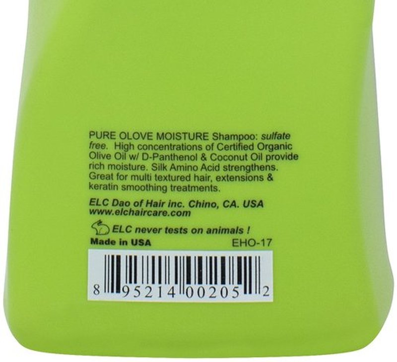 ELC Pure Olove Moisturizing Shampoo - Nourishing Hydration for All Hair Types | 12oz