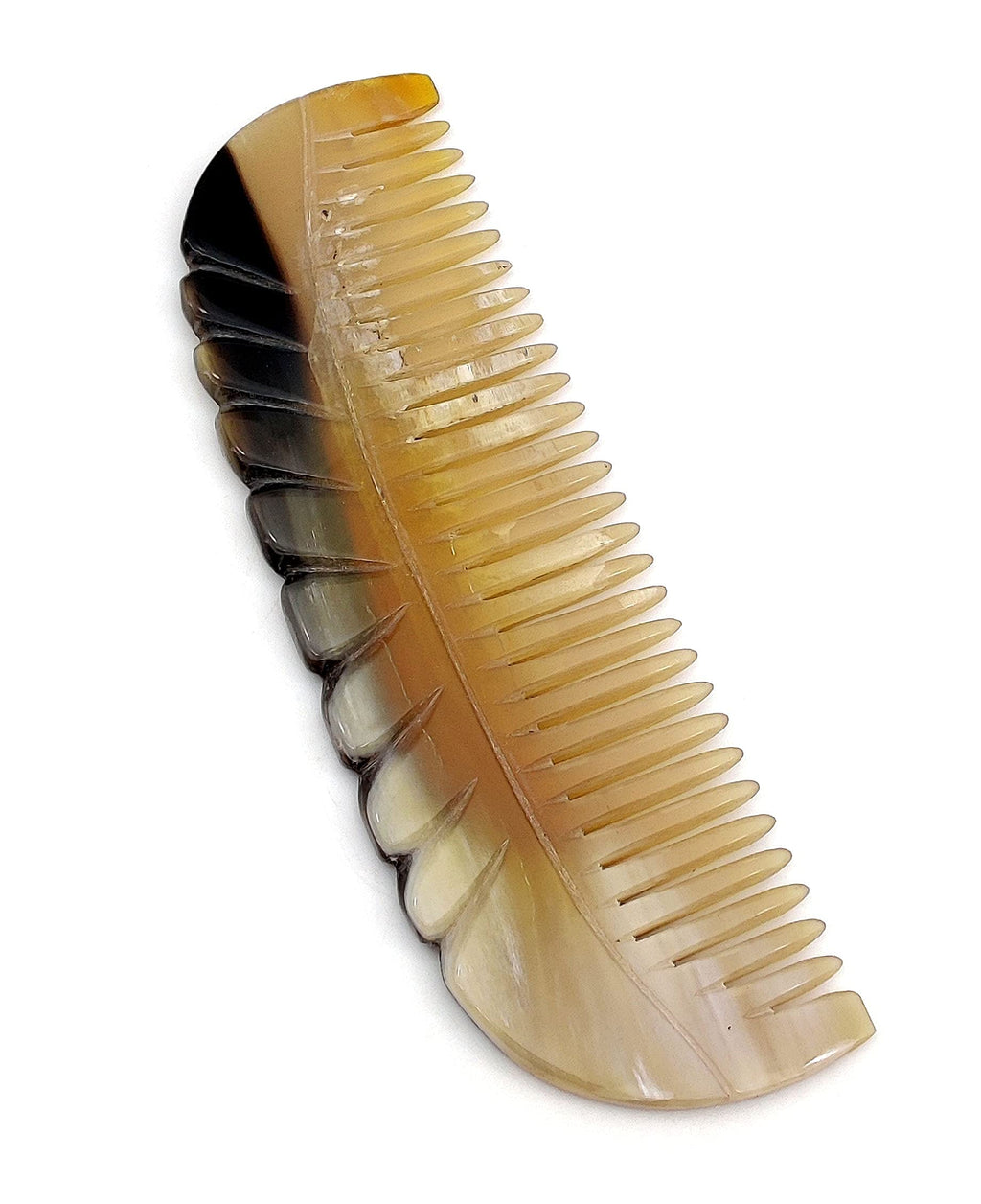 5MOONSUN5's Ox Horn Comb - Premium Quality 100% Handmade Anti Static Natural Fine Horn Pocket Comb - Professional Detangling Massage - Great Gift - 5.5 inch