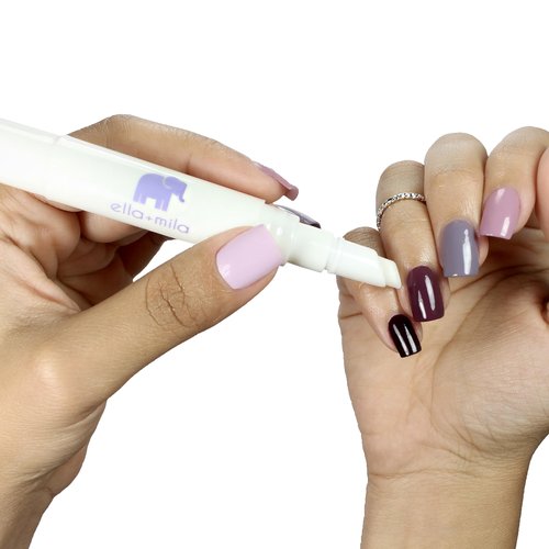 ella+mila Cuticle Oil Pen for Nails - Vitamin E Enriched Nail Oil Pen for Growth and Strength - Natural Moisturizer for Dry Cuticles - Vegan Hangnail Treatment - Travel Size (0.14 fl oz)