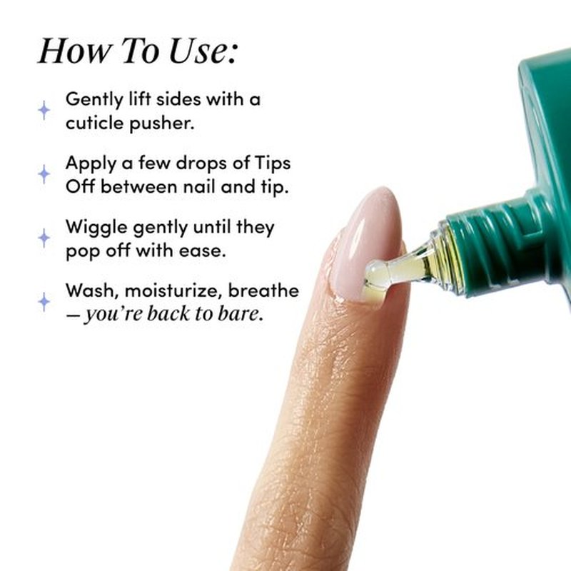 Chillhouse - Tips Off, Nail Glue Remover - Press on Nails Removal Potion - Gentle Removal & No Soaking - Safflower Oil, Jojoba Seed & Orange Peel Oil - Women Owned - Beauty & Self Care - 1.18 fl oz