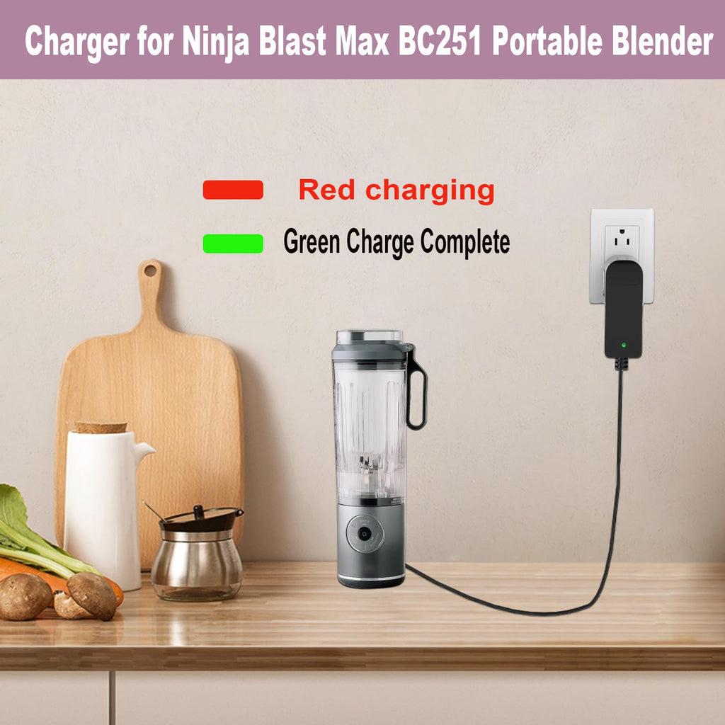 Charger for Ninja Blast Max Portable Blender Compatible with Ninja Blast Max BC251 Portable Blender Power Adapter Cord