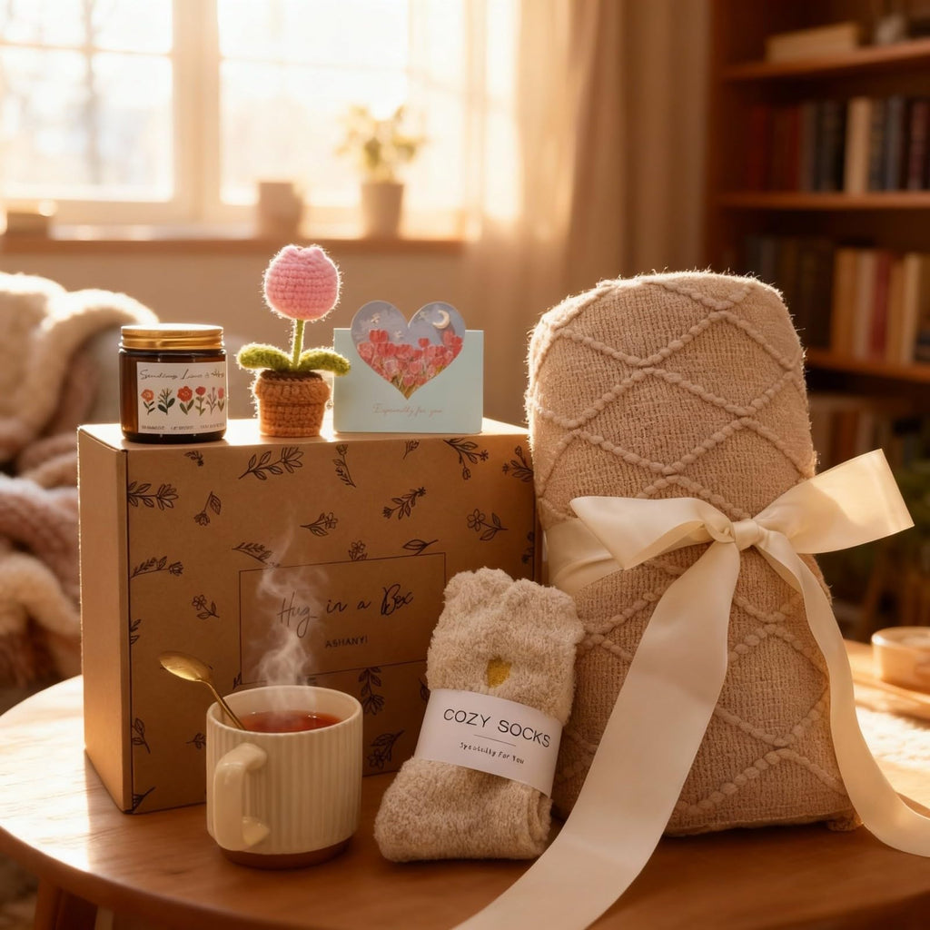 Ashanyi Relaxing Self Care Gift Basket for Women