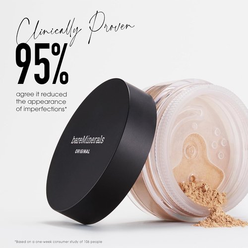 bareMinerals Original Get Started Kit - 3-Piece Makeup Set with SPF 15 Foundation & Mineral Veil