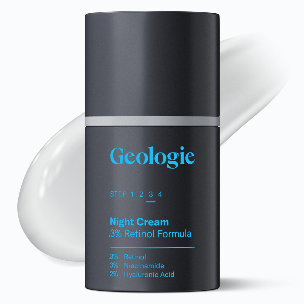 Geologie Retinol Anti-Aging Face Cream | Advanced .3% Retinol Formula for Effective Results | Reduce Fine Lines & Wrinkles | Protect & Repair Skin With Hyaluronic Acid & Niacinamide | For Men & Women