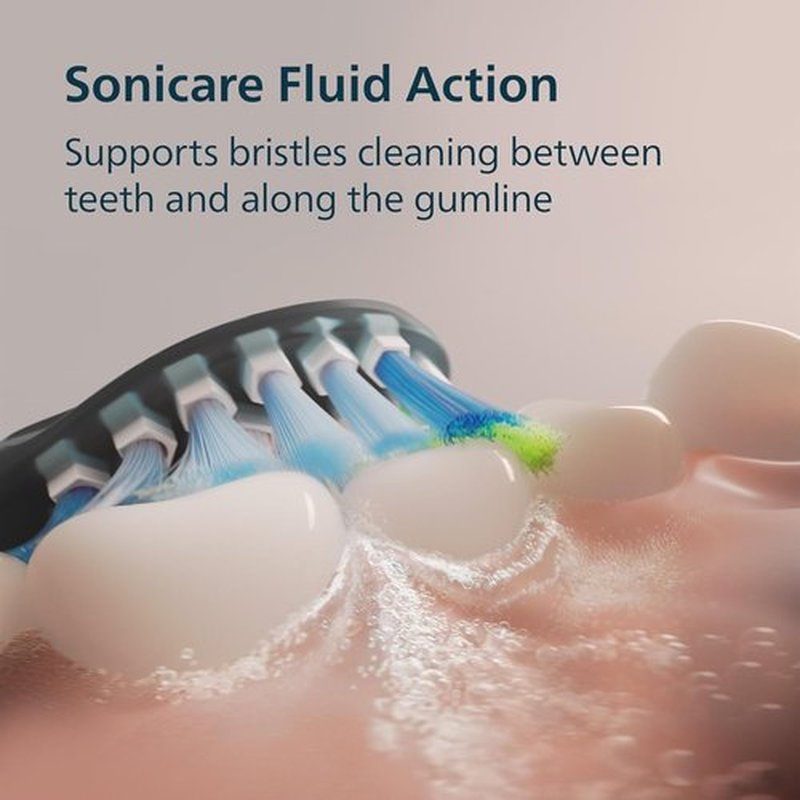 Philips Sonicare 5900 Series Electric Toothbrush - Advanced Sonic Technology, Pressure Sensor, 6 Modes, Black | Model HX7131/02