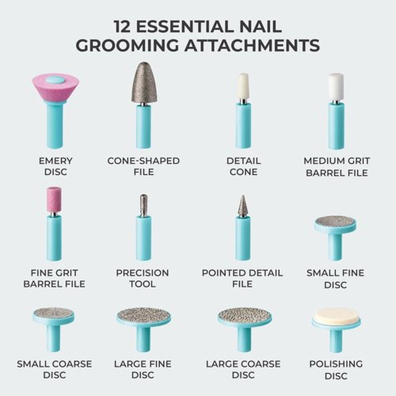 KISS Professional, Electric Nail Drill/Electric Nail File & Nail Dryer System, Includes 12 attachments, cuticle pusher, A/C adapter, storage case