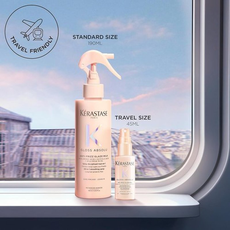 Kerastase Gloss Absolu Anti-Frizz Glaze Milk - Hydrates, Detangles & Smooths for Long Hair | Heat & Humidity Protection