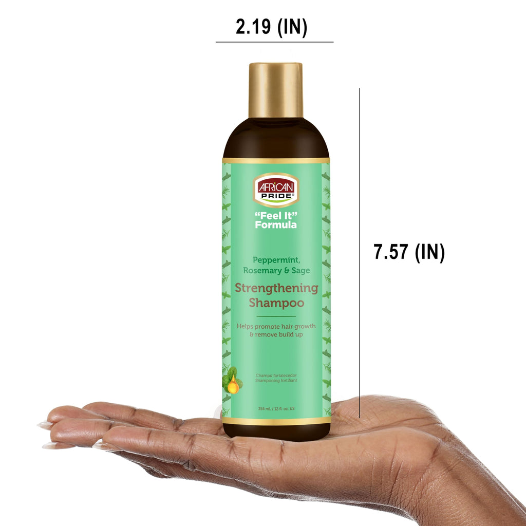 African Pride Feel It Formula Strengthening Shampoo - 12 fl oz