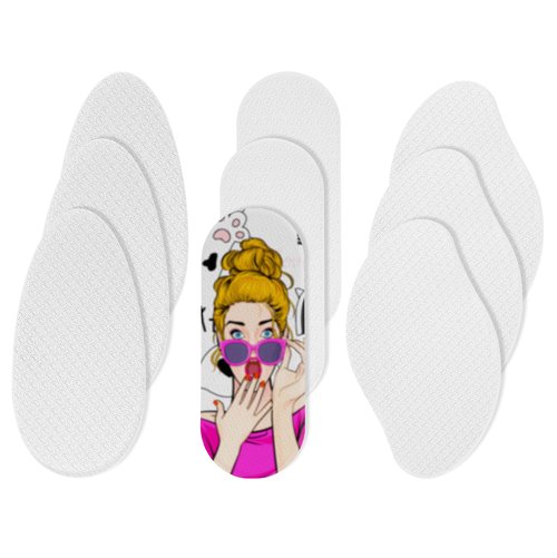 PYD Life 9 Pack Sublimation Glass Foot File Blanks,Reusable Foot Scrubber Dead Skin Remover,Nano Crystal Foot Scrubber Dead Skin Remover with Protective Case,Perfect Gifts for Beauty Enthusiasts