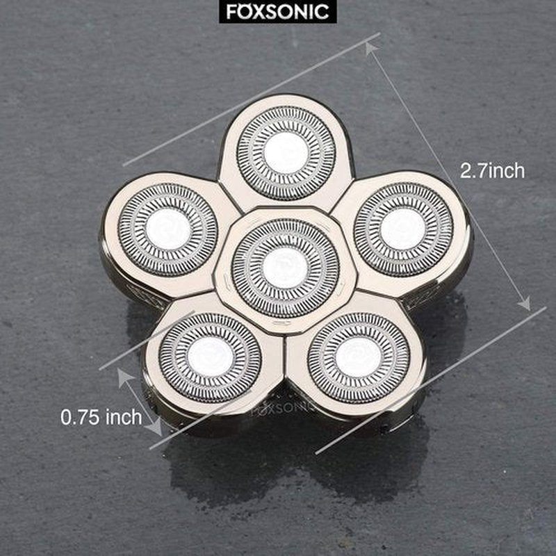Skiennix Men's Electric Shaver Replacement Heads - 6 Blades for Smooth Shaving Experience
