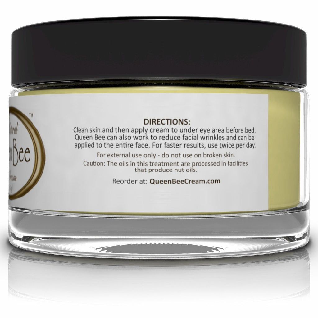 Queen Bee Organic Under Eye Cream for Dark Circles, Lines and Puffiness, 1 Ounce