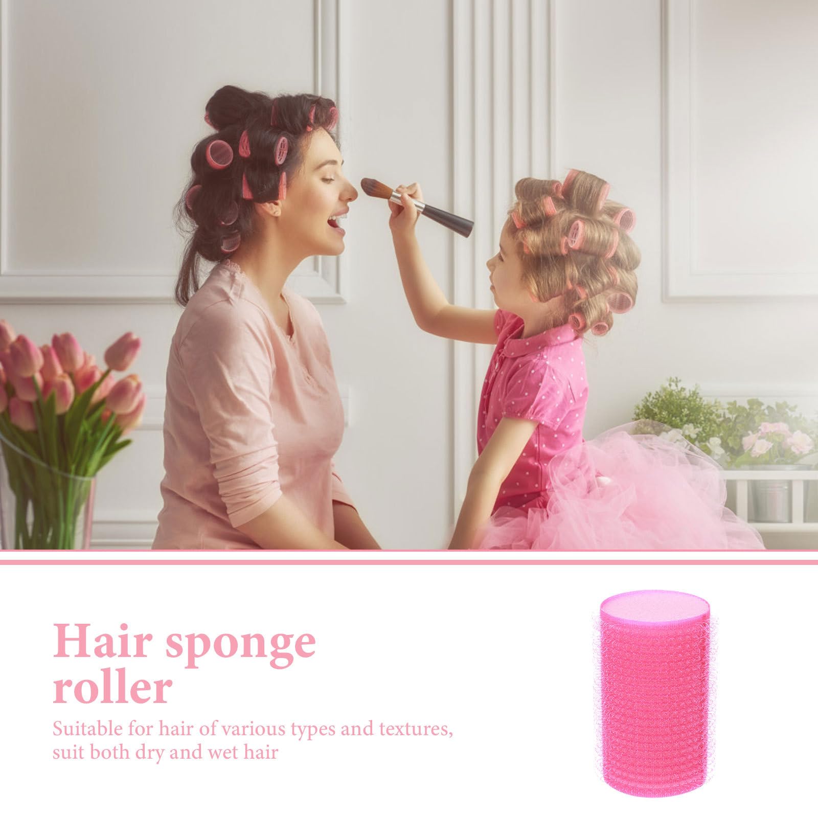 Hair Roller for Bangs 12pcs Hair Sponge Curlers Self Grip for Women and Girls Curler