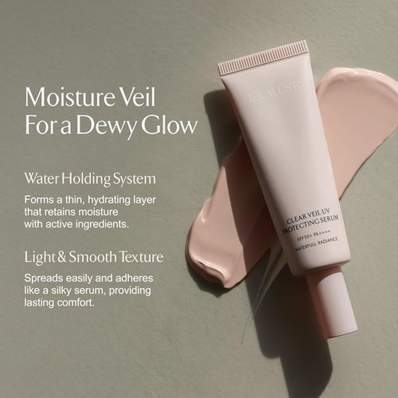 LA MUSE Peach Pink Glow Tone Up Cream - Lightweight Tinted Moisturizer for Radiant Skin | Hydrating Primer, 1.7 fl oz