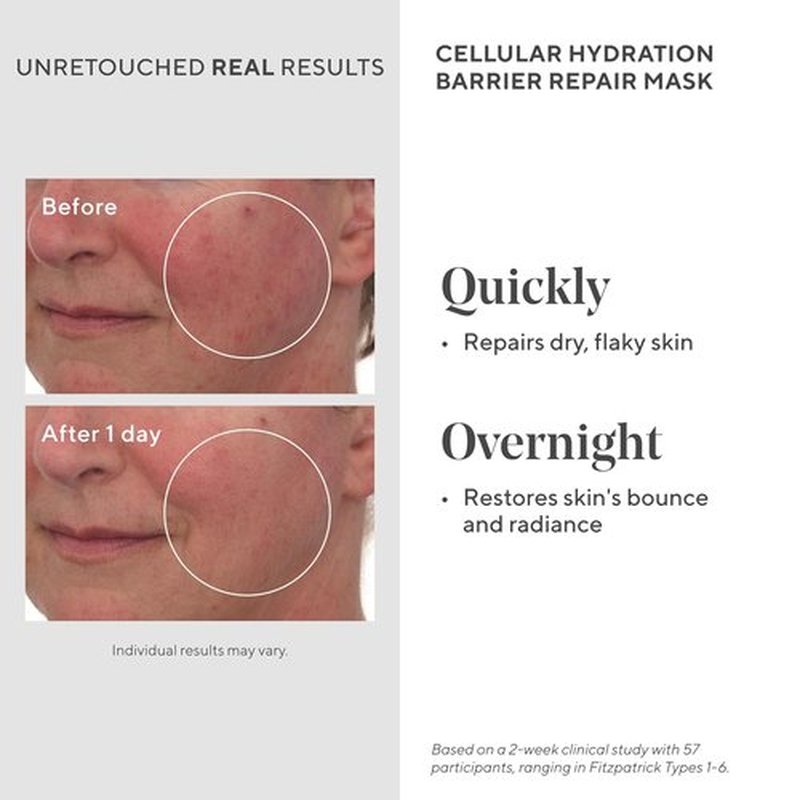 Murad Cellular Hydration Barrier Repair Mask - Hydrating Formula with Bilberry Omegas & Hibiscus Extract - 2.7 Fl Oz