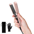 Farery Mini Hair Straightener - 1.5 Inch Ceramic Flat Iron with Argan Oil, Fast Heat & Travel Bag