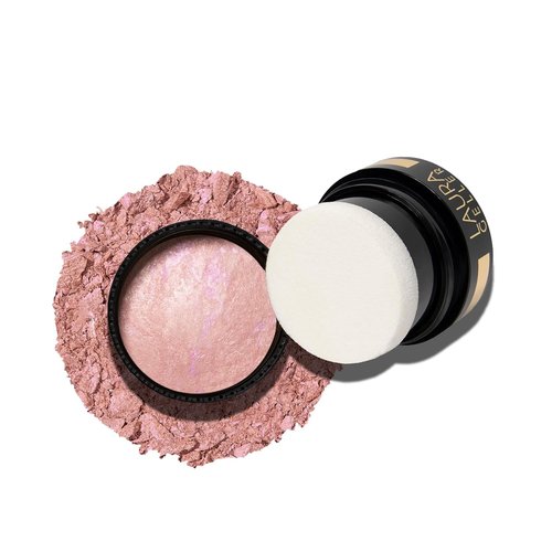 Laura Geller New York Baked Blush-N-Brighten - Ethereal Rose Travel Size Blush for Radiant Glow