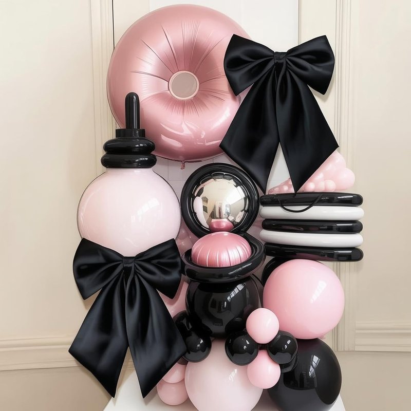 Black Bows Decor | 22x11 Inch Big Black Bows for Crib, Christmas Tree, and Weddings - 3 Pack