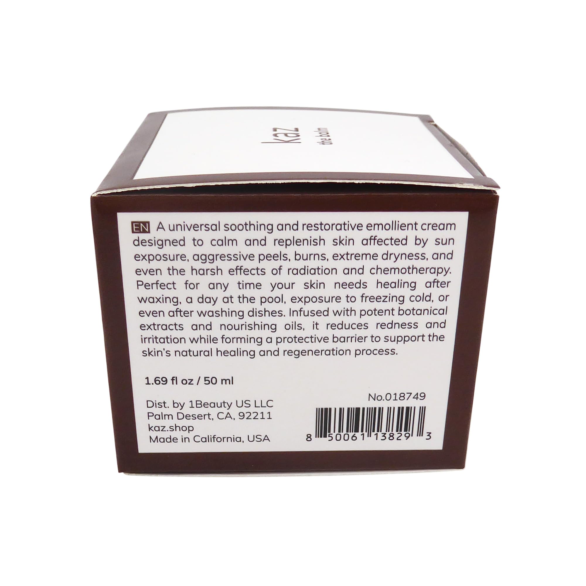 Waxness Kaz The Balm Soothing Skin Recovery Balm for Post Wax Care & Dry Skin 1.69 fl oz (50 ml) – Professional Skin Care – Made in USA