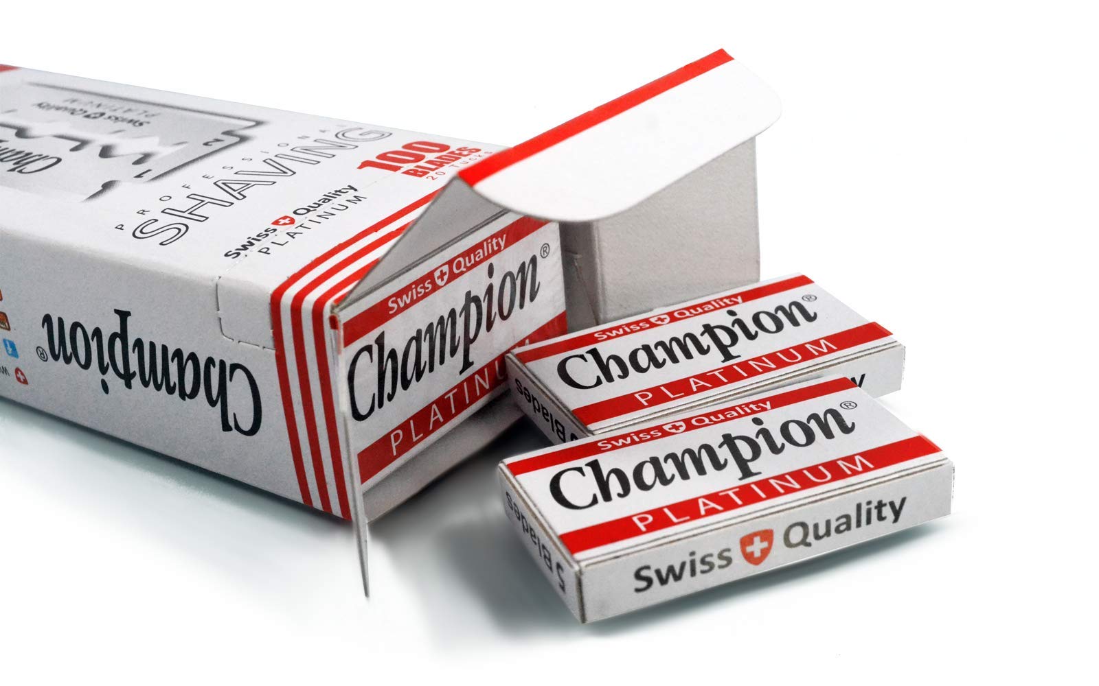 100 Champion Platinum Double Edge Razor Blades For Safety Razor - Men´s Safety Razor Blades For Shaving For Men For A Smooth And Clean Shave (1 Year Supply)