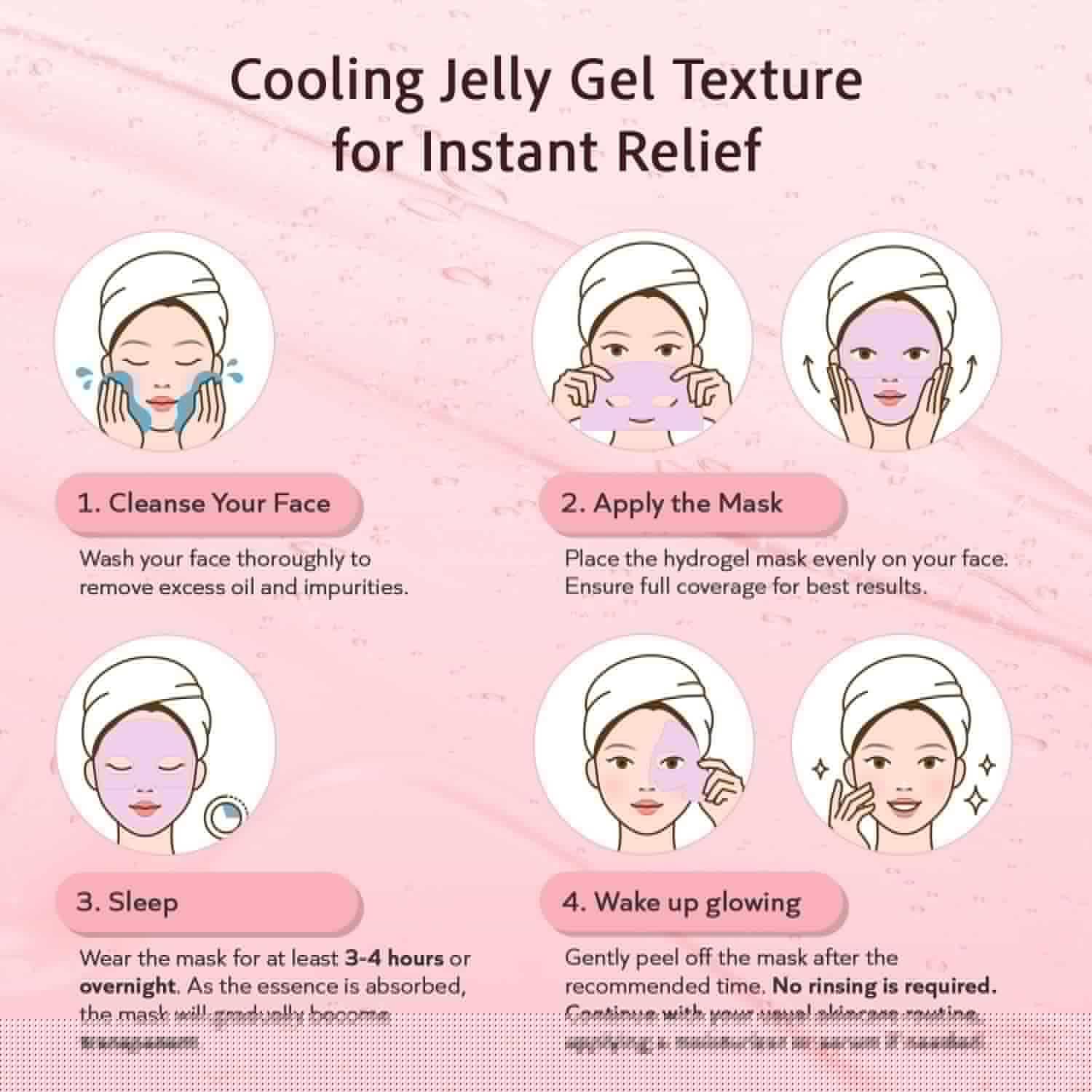 realori Salmon DNA PDRN Collagen Face Mask – Korean Face Mask for Glass Skin – Collagen Face Masks Skincare Overnight Hydrogel – Firming, Hydrating Face Masks, Pink Collagen Mask 4-Pack