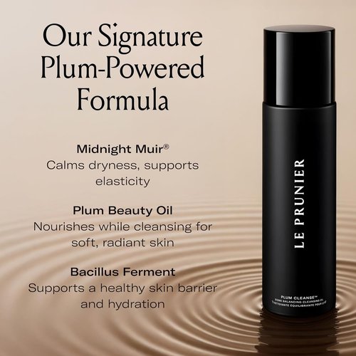 Le Prunier Plum Cleanse™ Cleansing Oil - Oil-to-Lather Face Cleanser & Makeup Remover | 3.4 fl oz