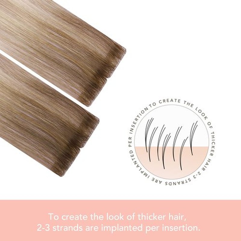 Sindra Invisi Edge Tape in Extensions Human Hair, Invisible Tape in Hair Extensions Ash Brown mixed Platinum Blonde and Ash Blonde Natural Seamless 14 Inch 40g 20pcs/pack