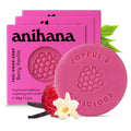 ANIHANA Feel-Good Soap 3 Pack with Coconut Oil and Shea Butter, Gentle Cleansing, Paraben Free, Cruelty Free, Refreshing Berry Vanilla Scent, 4.2 oz each