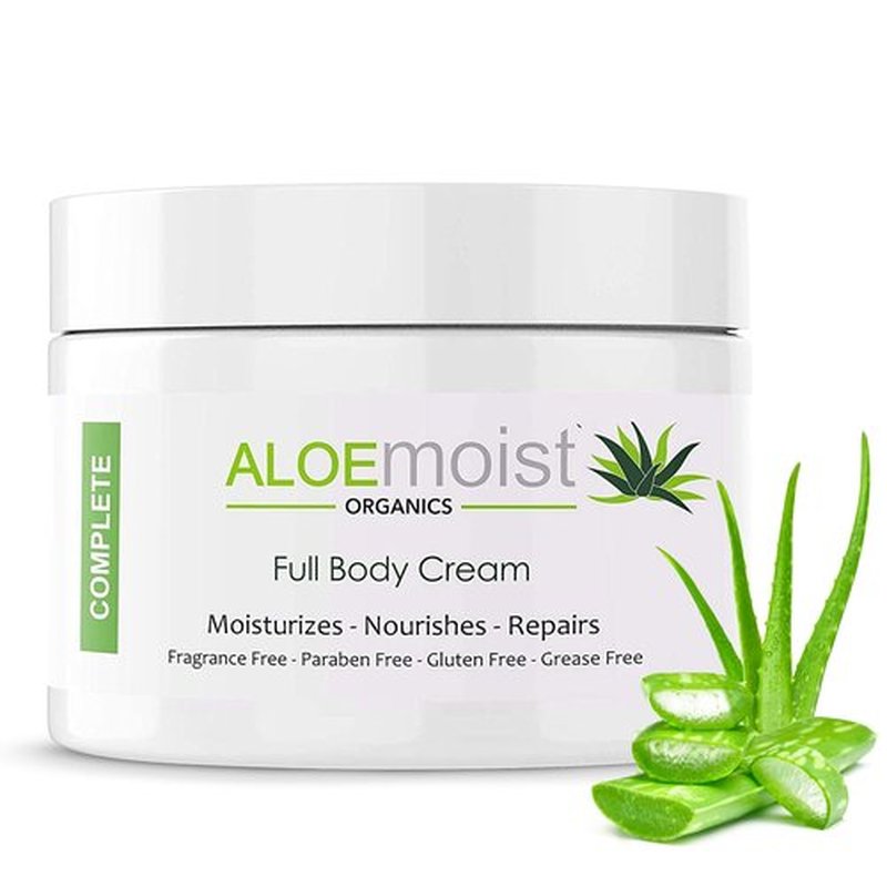 Organic Aloe Vera Face Cream & Body Moisturizing Cream, Natural Aloe Vera Lotion with Vitamin E Oil, Vitamin C, Retinol Cream, Shea Butter, Anti Aging Face Moisturizer for Women Dry Skin (8 oz - 2pk)