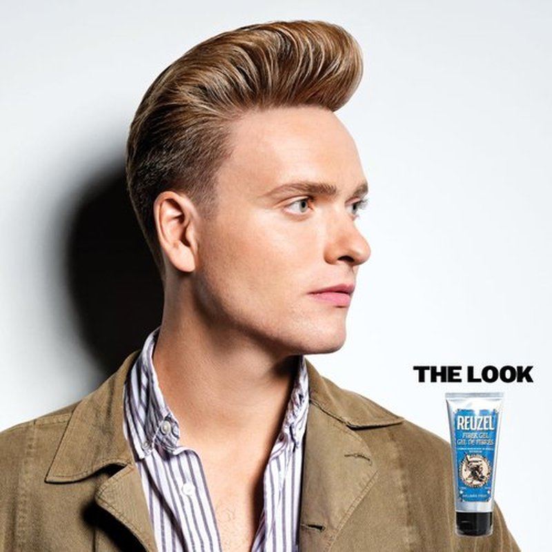 Reuzel Fiber Gel For Men - Alcohol-Free Formula With Subtle Rum Fragrance - Non-Sticky & Flake-Free Hold