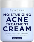 Ayadara Moisturizing Acne Cream - Salicylic Acid Face Moisturizer for Oily Skin | 90-Day Supply