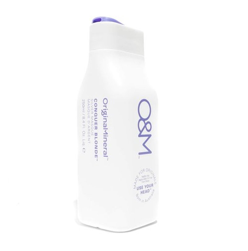 O&M Conquer Blonde Silver Masque - Nourishing Treatment for Blonde Hair | 8.4 Fl. Oz.
