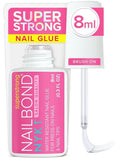 NYK1 NailBond - Super Strong Nail Glue for Press On Nails & Acrylics | Long Lasting, Mess-Free 8ml