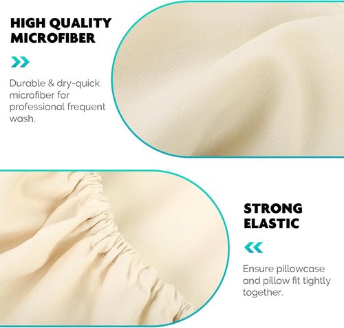 SINLAND Reusable Microfiber Face Cradle Covers - Extra Soft & Fitted for Massage Tables and Chairs