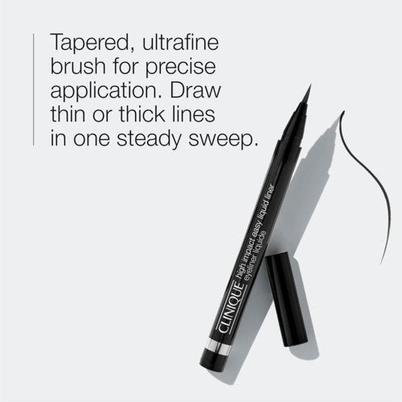 Clinique High Impact Easy Liquid Eyeliner - Waterproof, Long-Lasting, Smudge Resistant | Safe for Sensitive Eyes
