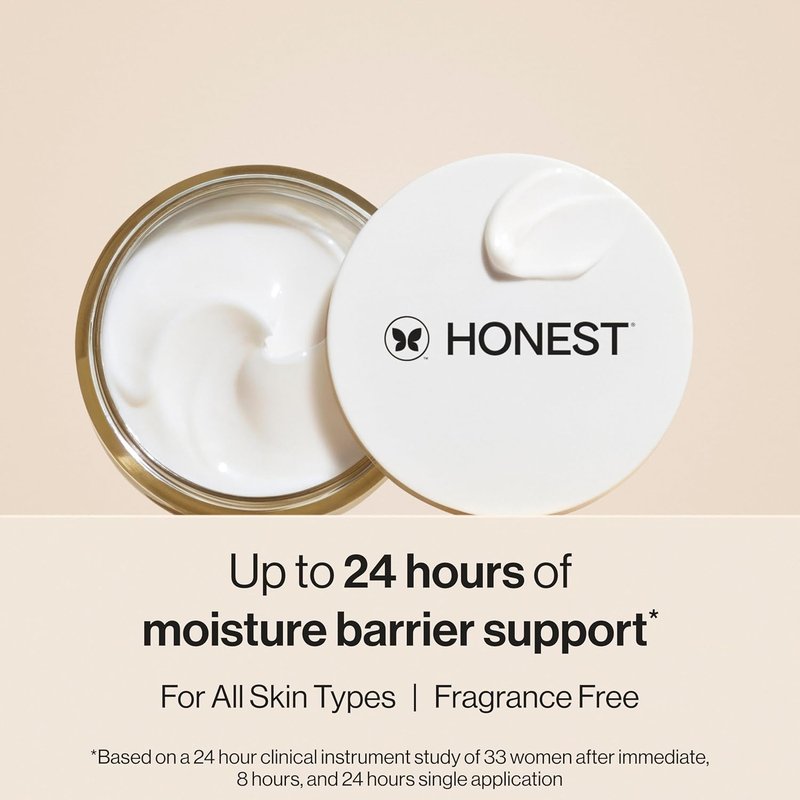 Honest Beauty Mini Hydrogel Cream - Lightweight Moisturizing Water Cream with Hyaluronic Acid | Fragrance-Free, Vegan | Travel Size, 0.57 fl oz