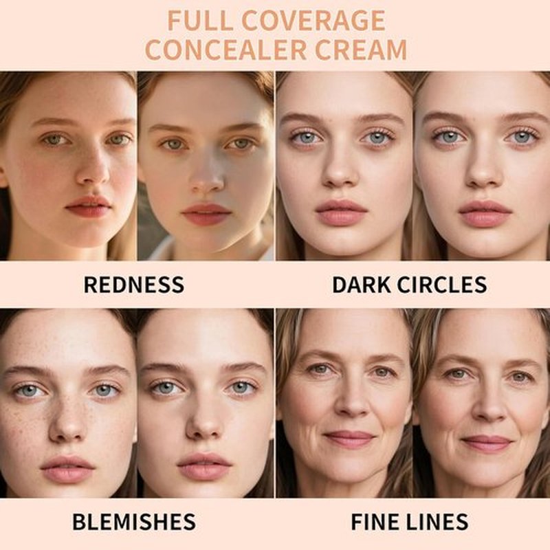 Regine Switzerland Pot Concealer - Full Coverage, Waterproof Eye Brightener for Dark Circles | 0.53 Oz