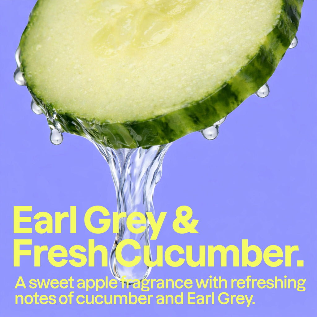 ATTITUDE Body Wash, EWG Verified Shower Gel, Dermatologically Tested, Plant and Mineral-Based, Vegan Personal Care Products, Earl Grey & Fresh Cucumber, 16 Fl Oz