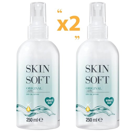 Skin Soft Original Jojoba Dry Oil Spray - 8.45 Fl.oz, Body Oil After Shower, Pack of 2 (16.9 Fl.oz)