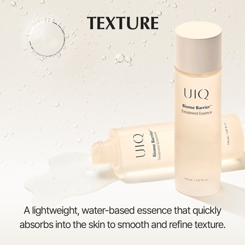 UIQ Biome Barrier Treatment Essence Nourishing, Hydrating, Moisturizing Toner l Korean Skincare for All Skin Types | Daily Gentle Dead Skin Cell Care I Glow Skin Radiance 5.07 fl.oz /150ml