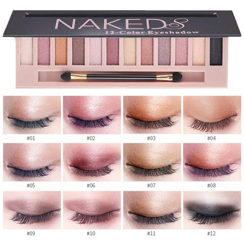Sulily Eyeshadow Palette Kit - 12 Colors in Nude, Matte & Shimmer | Waterproof Professional Makeup for Women