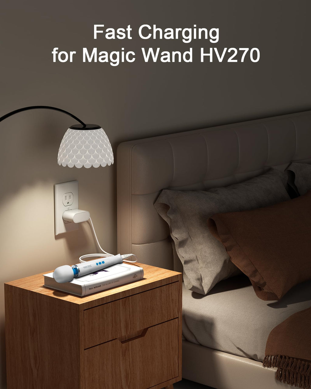 Solopen HV270 Charger for Hitachi HV-270 Magic Wand Rechargeable Cordless Massager Power Adapter Supply Cord