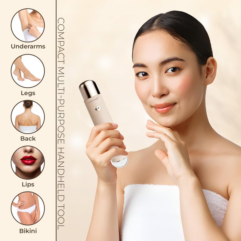 2 in 1 Rechargeable Electric Hair Trimmer for Women – Portable Bikini & Facial Shaver with 3D Floating Blade, Type-C Port with LED, IPX6 Waterproof, 5400 RPM Dual Head Shaver- Travel & Daily Use